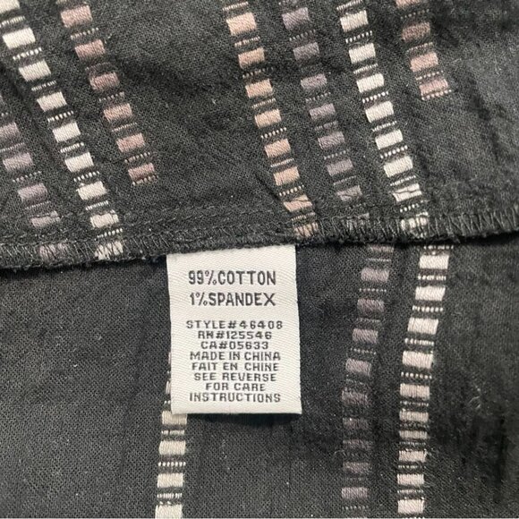 Habitat Size Small  Top Blouse Button Down Boho Art to Wear Lagenlook - Picture 7 of 8